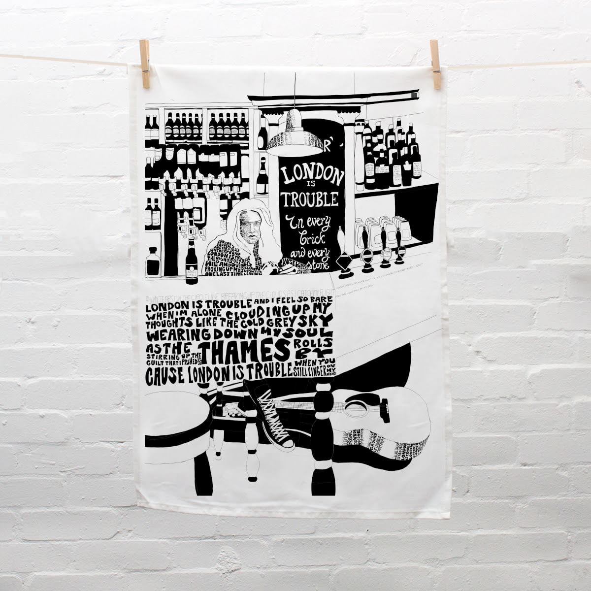 London is Trouble - Kjøkkenhåndkle