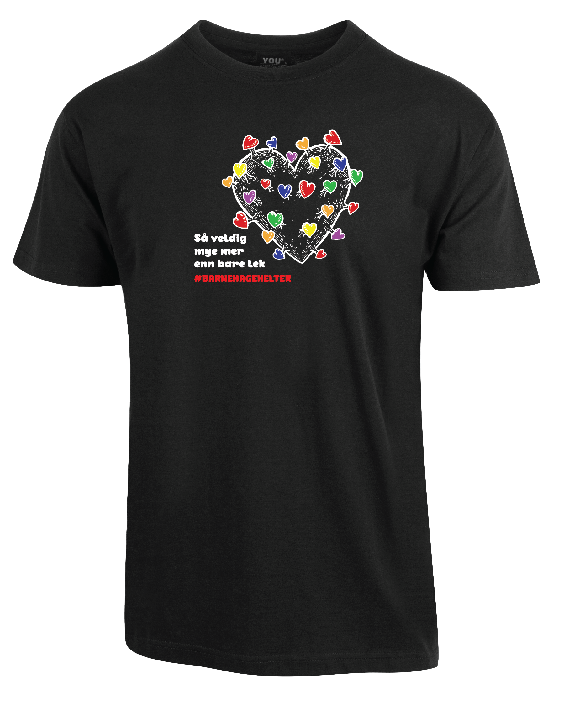 Barnehagehelter T-Skjorte Sort